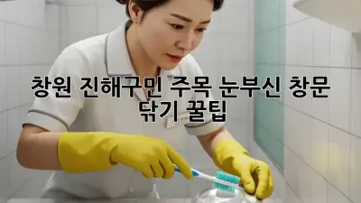 ✨창원 진해구민 주목! 눈부신 창문 닦기 꿀팁✨