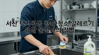 서산 덕지천동 창틀 청소: 알레르기 유발 물질과의 작별